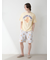 【HOMME】スポーティーベア総柄ハーフパンツ