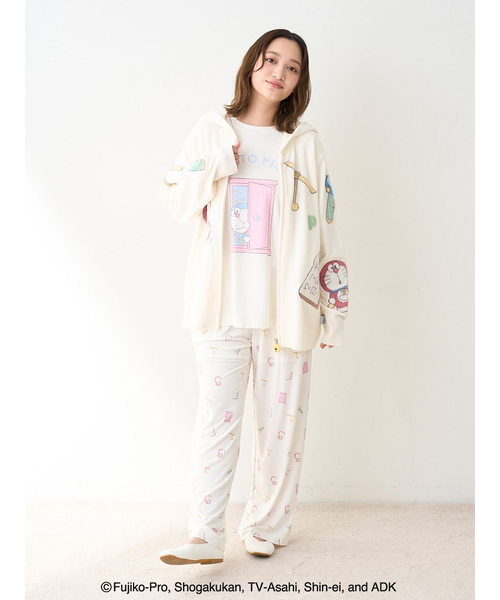 ドラえもん】【レディース】総柄ロングパンツ｜ジェラートピケの