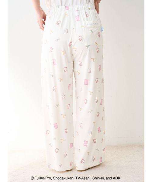 ドラえもん】【レディース】総柄ロングパンツ｜ジェラートピケの