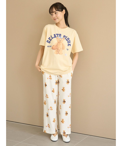 ONLINE限定】スポーティーベアワンポイントTシャツ＆総柄ロング