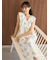 中花柄ロングパンツ