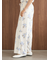 中花柄ロングパンツ