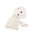 【ラッピング済み】【BABY】エアリーモコハート柄ブランケット&スタイSET