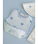 【ラッピング済み】【BABY】エアリーモコハート柄ブランケット&スタイSET