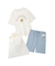 【ラッピング済み】【HOMME】レーヨンクッキーアイスサンドTシャツ&ハーフパンツSET