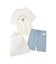 【ラッピング済み】【HOMME】レーヨンクッキーアイスサンドTシャツ&ハーフパンツSET