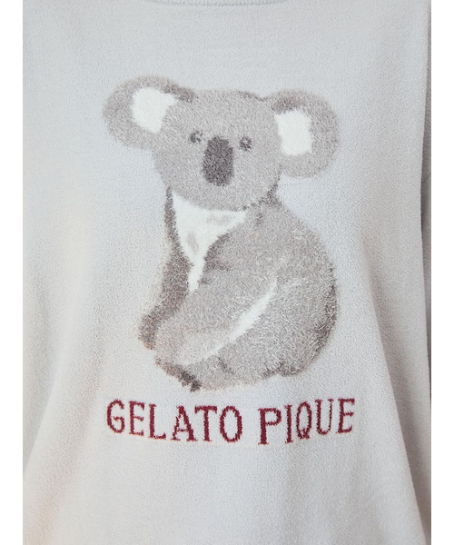 新作GELATO PIQUE コアラ刺繍 ルームウェアセット 接触冷感】コアラ柄ワンピース（ルームウェア/パジャマ