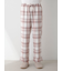 【HOMME】トレンドチェック柄ロングパンツ