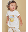 【BABY】はちみつベア柄ワンポイントTシャツ