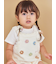 【BABY】ベビモコフラワーロンパース