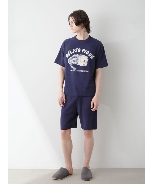 HOMME】sleeping cat ジャガードプルオーバー｜ジェラートピケの
