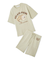【ONLINE限定】【HOMME】sleeping cat ジャガードプルオーバー＆ハーフパンツセット