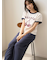 エアリーモコモチーフジャガードリンガープルオーバー