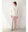 【HOMME】レーヨンカレッジロゴロングパンツ