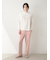 【HOMME】レーヨンカレッジロゴロングパンツ