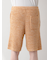 【HOMME】メランジワッフルハーフパンツ