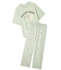 【ONLINE限定】【HOMME】sleeping cat ワンポイントTシャツ＆総柄ロングパンツセット