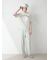 【ONLINE限定】【HOMME】sleeping cat ワンポイントTシャツ＆総柄ロングパンツセット