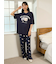 【ONLINE限定】【HOMME】sleeping cat ワンポイントTシャツ＆総柄ロングパンツセット