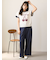 ワンポイントロングパンツ