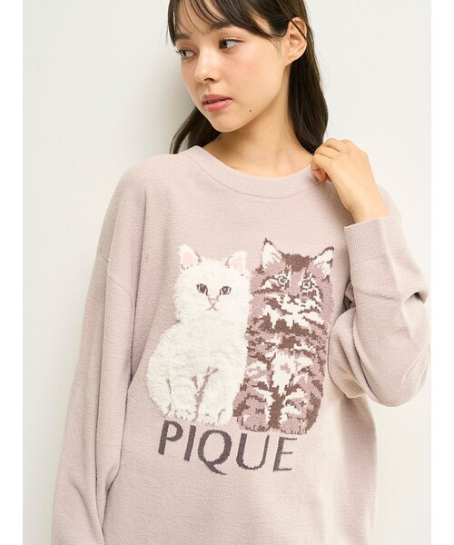ツインキャットジャガードプルオーバー｜ジェラートピケの通販｜&mall