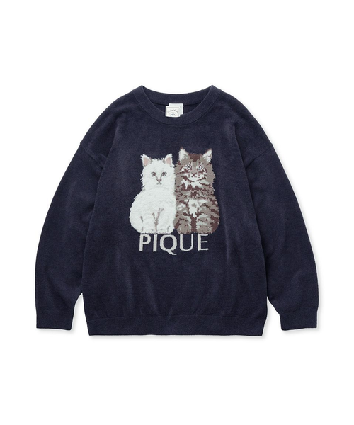 ジェラートピケ ツインキャットプルオーバー ツインキャットジャガードプルオーバー｜ジェラートピケの通販｜&mall