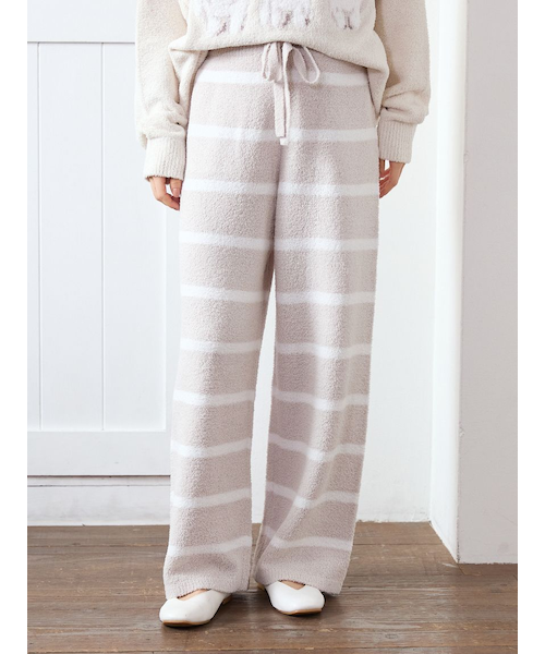 モチーフジャガードボーダーロングパンツ｜ジェラートピケの通販