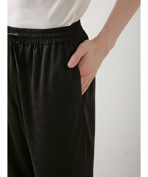 JOEL ROBUCHON】【HOMME】サテンジャガードロングパンツ｜ジェラート