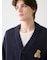 【ONLINE限定】【HOMME】ベビモコベアワンポイントカーディガン