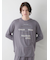【HOMME】カラーワンポイントシャツテールロンT