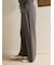 フェミニンレーヨンロゴロングパンツ