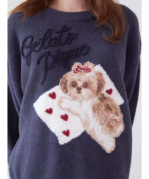 ジェラートピケ 上下セット シーズージャガードプルオーバー&ベビモコロングパンツ ONLINE限定】シーズージャガードプルオーバー＆ベビモコロングパンツ