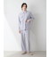 【HOMME】ミニ裏毛ワンポイントロゴ刺繍ロングパンツ