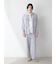 【HOMME】ミニ裏毛ワンポイントロゴ刺繍ロングパンツ