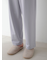 【HOMME】ミニ裏毛ワンポイントロゴ刺繍ロングパンツ