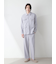 【HOMME】ミニ裏毛ワンポイントロゴ刺繍シャツ