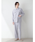 【HOMME】ミニ裏毛ワンポイントロゴ刺繍シャツ