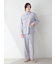 【HOMME】ミニ裏毛ワンポイントロゴ刺繍シャツ