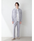 【HOMME】ミニ裏毛ワンポイントロゴ刺繍シャツ