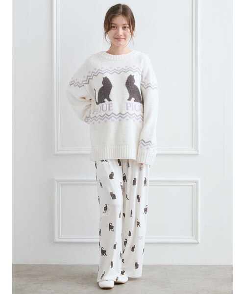 HALLOWEEN】CAT総柄ロングパンツ｜ジェラートピケの通販｜&mall  