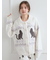 【HALLOWEEN】CATジャガード衿付きカーディガン
