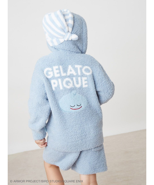 【新品未着用】ドラクエ ジェラピケ　スライムパーカ＆ハーフパンツセット ジェラートピケ ドラクエユニセックスパウダースライムパーカ