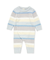 【BABY】ベビモコカラフルボーダーロンパース