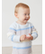 【BABY】ベビモコカラフルボーダーロンパース