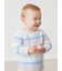 【BABY】ベビモコカラフルボーダーロンパース