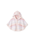 【BABY】ベビモコカラフルボーダーポンチョ