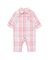 【BABY】チェック柄シャツロンパース