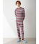 【HOMME】レーヨンマルチボーダーロングパンツ