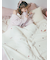 【Sleep】ハートロゴちび刺繍 毛布