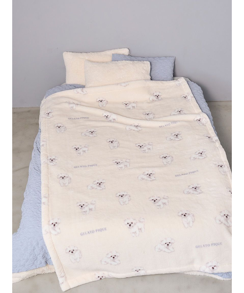 ジェラートピケ Sleep DOG プリント毛布トイプードルブランケット 布団 Sleep】DOG柄 プリント毛布｜ジェラートピケの通販｜&mall